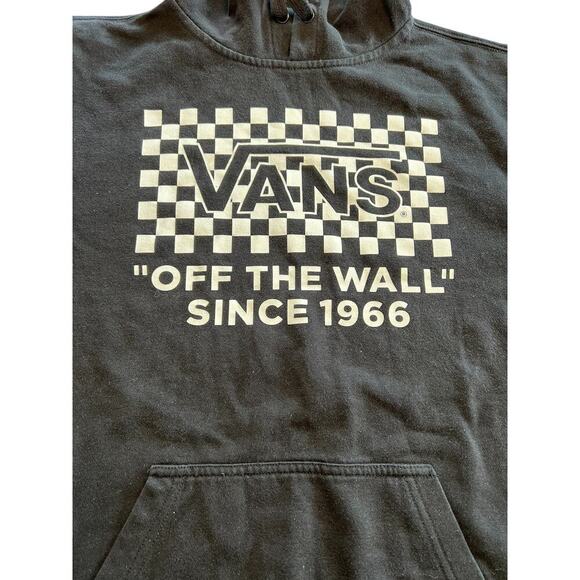 VANS OFF THE WALL, black pullover sweatshirt Hoodie, Men's size S - Picture 1 of 7